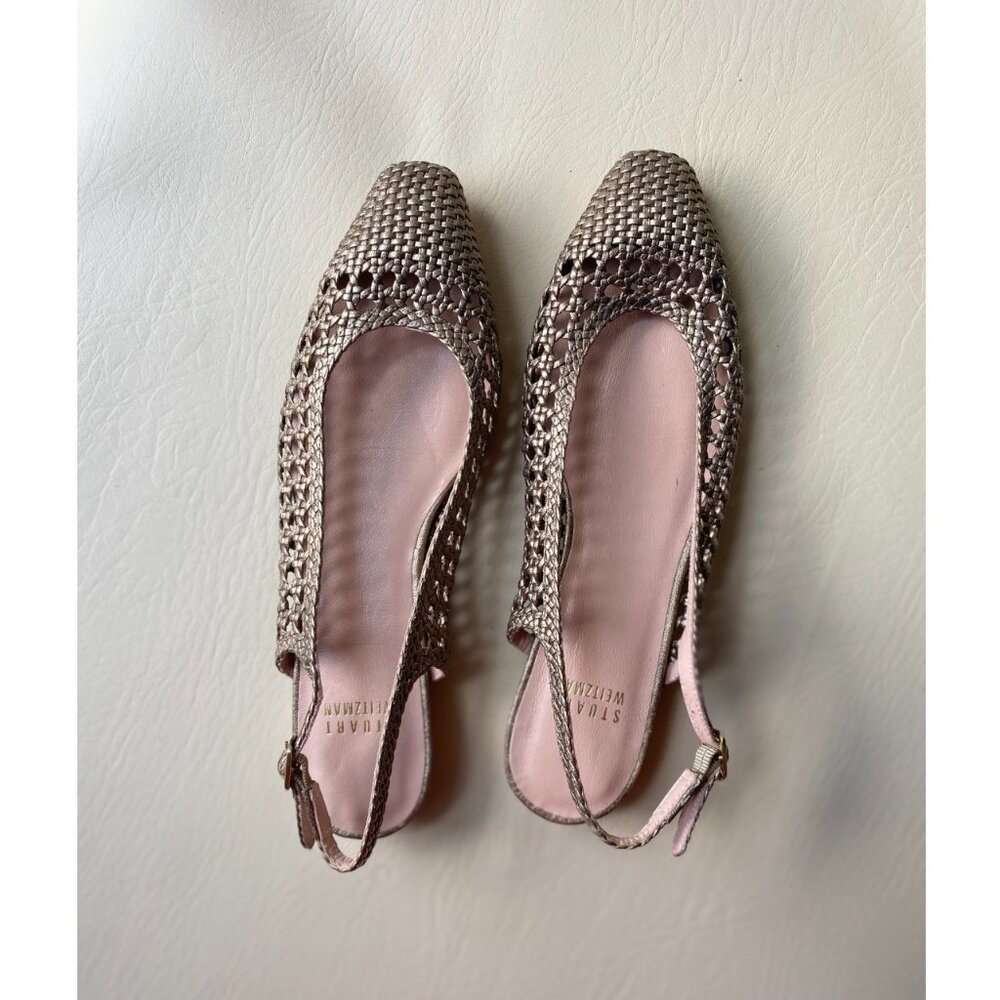 Stuart Weitzman “Wicket” Woven Slingback Flats | Size 6 | Made in Spain - Picture 4 of 9